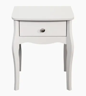 Produktbild von Baroque Nachtschrank mit 1 Schublade in weiss.