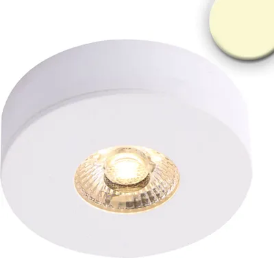 Produktbild von ISOLED LED Ein- und Unterbauleuchte MiniAMP weiß, 3W, 24V DC, warmweiß, dimmbar
