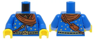Image de LEGO, torse bleu avec robe de magicien (973pb4741c01) – neuf