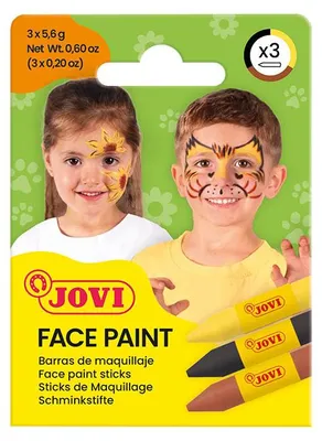 Produktbild von JOVI Schminkstifte-Set 3 x 5,6 g - Gelb, Braun, Schwarz