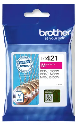 Image de Brother Tintenpatrone LC421M 200Seiten magenta