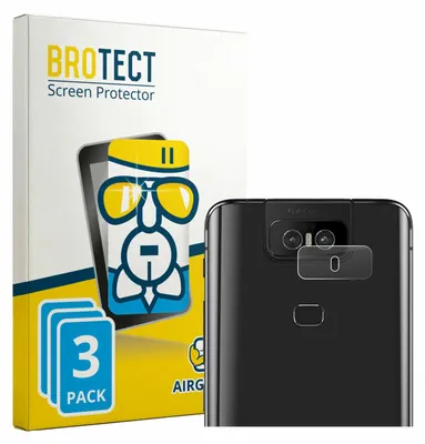 Produktbild von 3x BROTECT Schutzglas für ASUS ZenFone 6 ZS630KL (NUR Kameraschutz) Schutzfolie Panzer Folie Glas Display Schutz klar