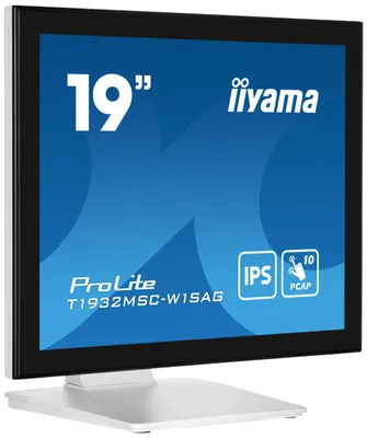 Produktbild von iiyama ProLite T1932MSC-W1SAG, 48,3 cm (19"), 1280 x 1024 Pixel, Full HD, LED, 14 ms, Weiß