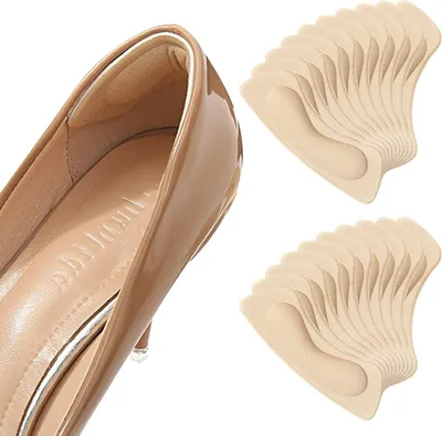 Produktbild von 10 Paar Fersenpolster Schuhe Fersenschutz Fersenkissen für High Heels Sneaker,Farbe: Aprikose