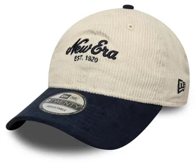Productafbeelding van New Era 9TWENTY pet met corduurtweede, beige/zwart