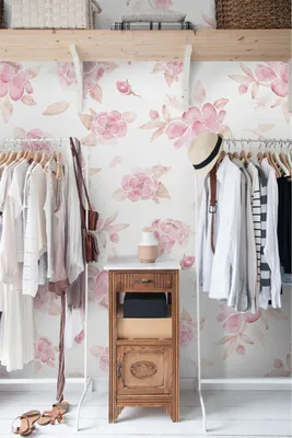 Produktbild von Coloray Fototapete 290x290 cm Latextapete Magicstick - Erröten Sie Weinleseblumen