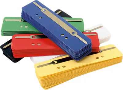 Produktbild von Soennecken Heftstreifen 3184 PP Metalldeckl. d.blau 25 St./Pack.