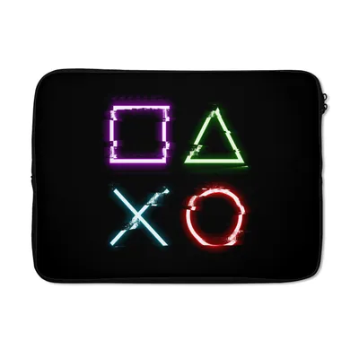 Produktbild von MuchoWow® Laptop Hülle 13 Zoll Spiel - Controller - Led Laptoptasche - Laptophülle - Sleeve - Rundumschutz