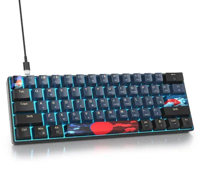 Image de Clavier de jeu mécanique, 61 touches, avec switches linéaires et rétroéclairage LED