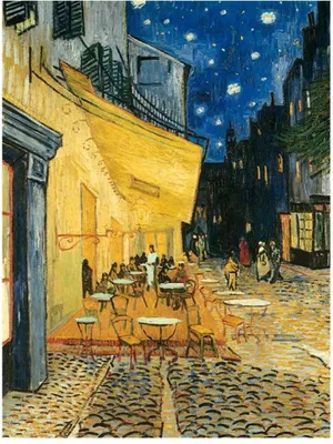 Image de RAVENSBURGER Puzzle Art Collection : terrasse de café la nuit 1000 pièces