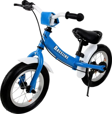 Produktbild von Spielwerk® Laufrad ab 2 Jahre Bremse 12 Zoll Räder Lenkrad Sattel Höhenverstellbar Kinder Balance Bike Lauflernrad Tragegriff Junge Mädchen Blau