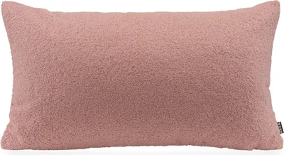 Produktbild von H.O.C.K. Fino Plush Kissen Teddystoff Bouclé 70x40cm rosa Plüsch