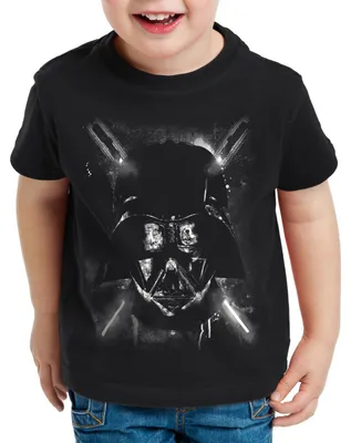 Produktbild von style3 Vader Rorschach Kinder T-Shirt imperium darth todesstern