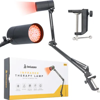Produktbild von Bolusso Industrielle Lichttherapie Infrarotlampe, Für Behandlung von Erkältungen, Muskelverspannungen und chronischer Schmerz, 36W Wärmestrahler