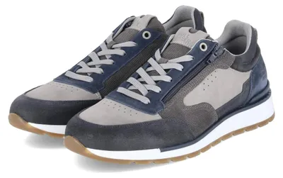 Productafbeelding van Bullboxer heren lage sneaker, blauw, leer, maat: 43