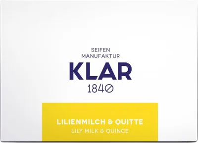 Immagine prodotto di Klar Seifen Pflegeseife Lilienmilch & Quitte 135g, palmölfrei