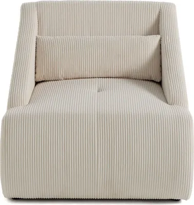Image de Lisa Design Onyx - fauteuil - en velours côtelé , Beige