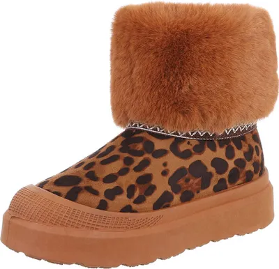 Produktbild von Ital-Design Damen Stiefeletten Plateaustiefeletten Warm gefüttert Wildlederoptik Snowboots 87531771 Leo Gr.  39