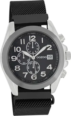 Image de Oozoo métal femme montre analogique à quartz bracelet noir Timepieces D2UOC10733