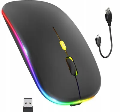 Produktbild von Smart-Tel Kabellose LED Maus mit Bluetooth, Leise, Schwarz