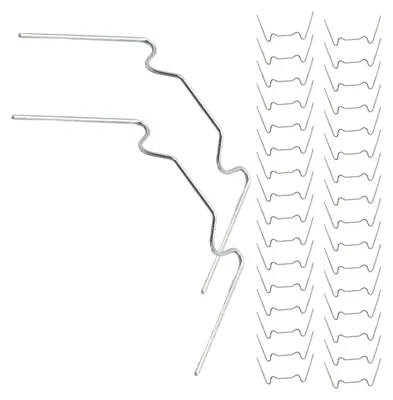 Image de Elzusha - 150 clips en forme de W en acier inoxydable, pour l'horticulture