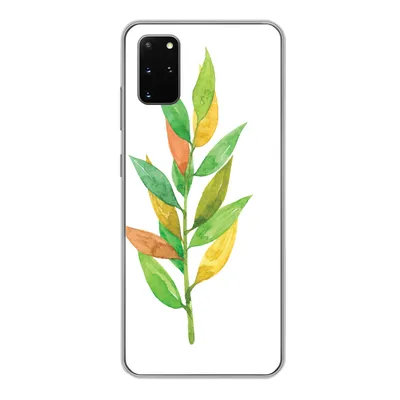 Produktbild von MuchoWow® Handyhülle Schutzhülle Hülle für Samsung Galaxy S20 Plus Aquarelle - Blätter - Pflanzen Silikon Softcase Handy Hülle - Hartschale