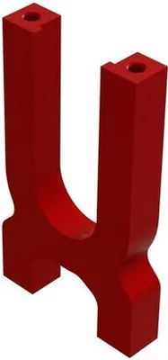Imagen del producto de Soporte central del diferencial de aluminio, color rojo, para vehículos ARRMA / ARA320666