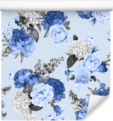 Produktbild von 10m VLIES TAPETE Rolle Blumen Pfingstrosen Blätter Natur Pflanzen XXL