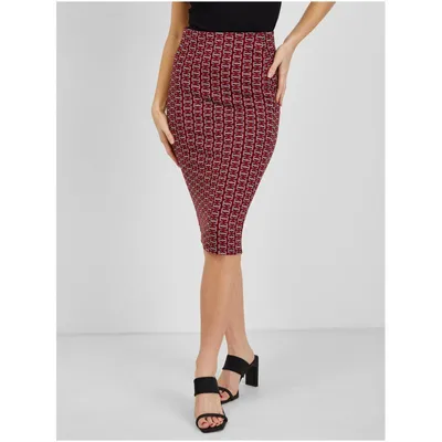 Produktbild von Orsay Roter gemusterter Etuirock für Damen DP-3537175__S