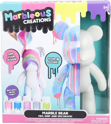Produktbild von Gear2Play Marble Bear Gietverf set, Bastelset für Kinder, 5 Jahr(e), Mehrfarbig
