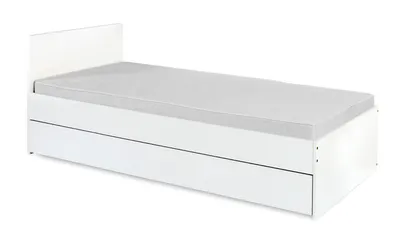 Produktbild von Kinderbett 90x200 AGIRA mit Schublade - weiß
