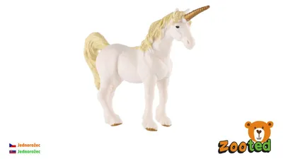 Immagine prodotto di Unicorno bianco-oro zooted plastica 16 cm