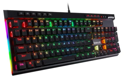 Productafbeelding van Toetsenbord - Mechanisch gaming toetsenbord - RGB - 104 toetsen - Blauwe schakelaar