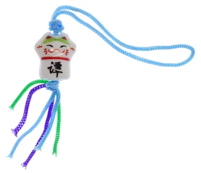 Produktbild von Glückskatze Handyanhänger Miniblings Winkekatze Maneki Neko Katze Manineko weiß