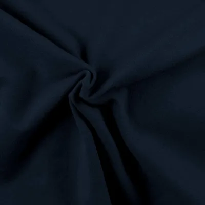 0,5m Baumwoll-Jersey uni Meterware Jersey-Stof marineblau