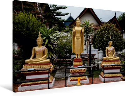 Produktbild von Calvendo  Textil-Leinwand 90 cm x 60 cm quer Buddhas, Rost Sebastian; 7309294