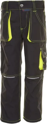 Obrázok produktu pre Nohavice do pása Basalt Neon Junior antracitová/žltá veľkosť 134/140