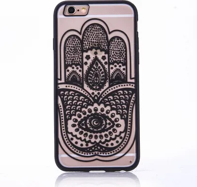 Produktbild von Handy Hülle Mandala für Huawei P9 Design Case Schutzhülle Motiv Hand Fatima Cover Tasche Bumper Schwarz
