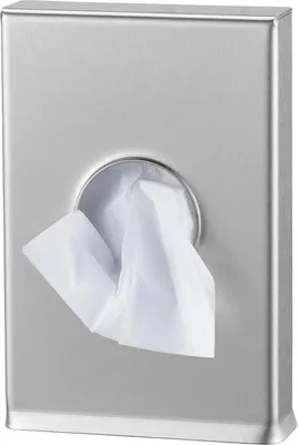 Produktbild von MediQo-line Hygienebeutelspender zur Wandmontage für Polybeutel aus Edelstahl, Farbe:Edelstahl