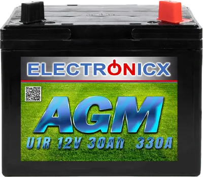 Zdjęcie produktu dla Electronicx U1R AGM 30 Ah 330 A ▶ Traktor ogrodowy Kosiarka samojezdna  Bezobsługowa