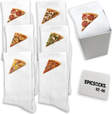 Produktbild von epicsocks Pizza Passion Socken in 42-46 im