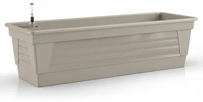 Produktbild von Plastard Blumenkasten 80 cm Seidengrau - Balkonkasten & Bewässerungssystem