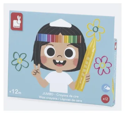 Immagine prodotto di Janod Pastelli cera x 12 - Jumbo - Juratoys