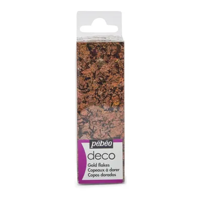 Produktbild von Pebeo Deco Vergoldungsflocken, 1,5 g, Rotbraun