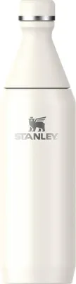 Produktbild von Stanley All Day Slim Trinkflasche Edelstahl 0.6L - Thermosflasche Kühlt 6 Stunden - 11 Stunden Eisgekühlt - BPA-Frei - Auslaufsichere Wasserflasche - Spülmaschinenfest - Cream
