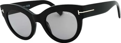 Immagine prodotto di Tom Ford - Occhiali da sole a specchio "Lucilla" da donna SY1077 (Taglia unica) (Nero/Grigio fumo)