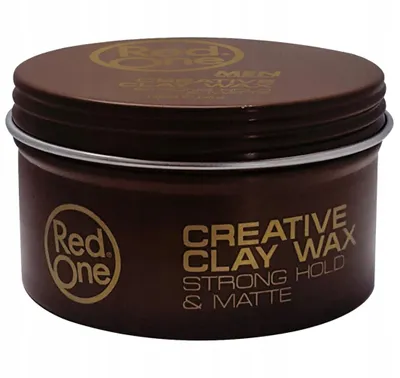 Produktbild von RedOne Creative Clay Wax Matt Haarwachs für Herren – Starker Halt & Mattes Finish – 100 ml