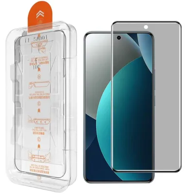 Produktbild von Displayschutz Privacy Schutzglas für Xiaomi Redmi Note 15 Pro 4G + Anbringhilfe