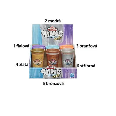 Produktbild von Play Doh Slime Glizer Bronze