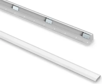 Immagine prodotto di Canalina per cavi PureMounts® in alluminio con nastro adesivo + viti/tasselli, 1,00 m, bianca